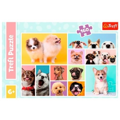 Quebra-cabeças Trefl Puzzle com imagens de cães e 160 peças