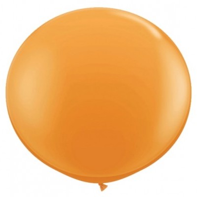 Balão laranja redondo de látex