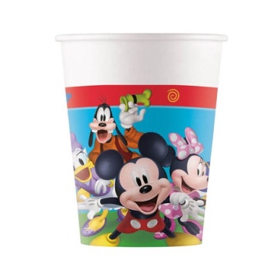 Copo de papel com personagens da Disney coloridos