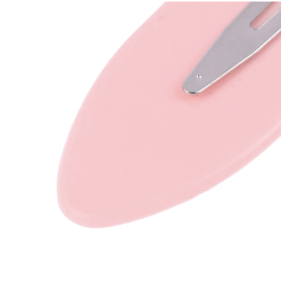 base em forma de concha cor-de-rosa com faixa metálica prateada