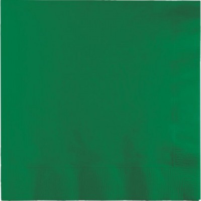 Guardanapo de papel verde quadrado com textura e bainha reforçada