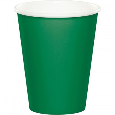 Copo descartável verde de papel