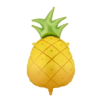 Balão decorativo em forma de ananás amarelo e verde