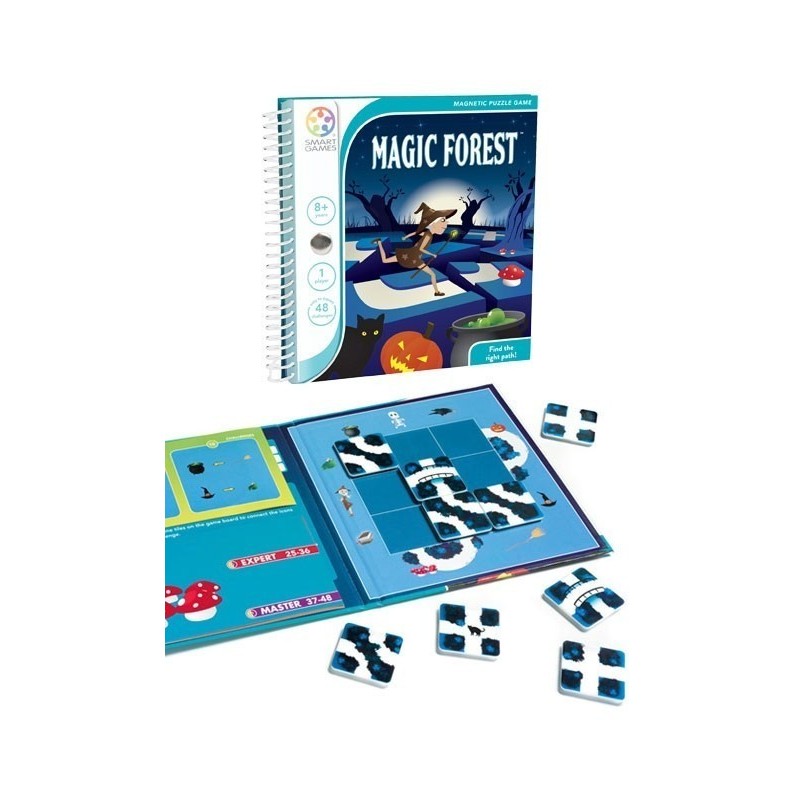 Jogo 'MAGIC FOREST' com peças magnéticas e livro de instruções