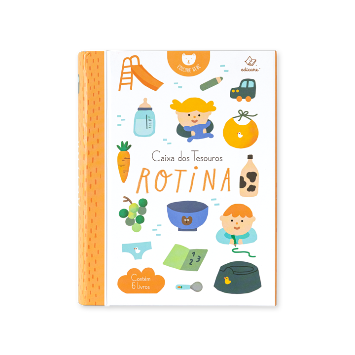 Capa de livro infantil com desenhos coloridos e texto em português