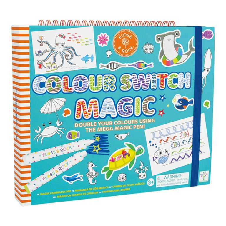 Embalagem de atividade infantil COLOUR SWITCH MAGIC com ilustrações coloridas e texto em inglês