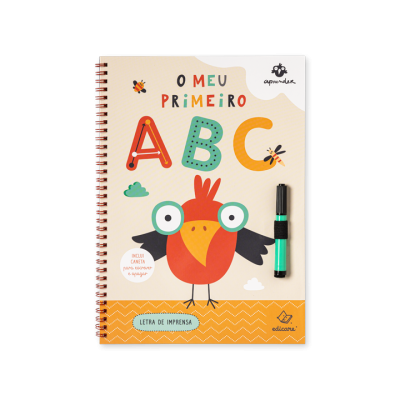 Livro infantil O MEU PRIMEIRO ABC com caneta presa