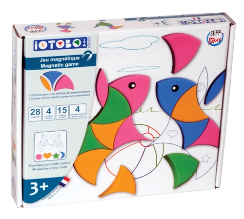 Jogo Magnético iOTOBO 3+ Basic Jogo magnético IOTOBO! colorido para crianças com peças em várias cores