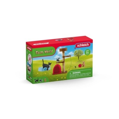 Caixa de brinquedo Schleich Farm World com figuras de animais e acessórios