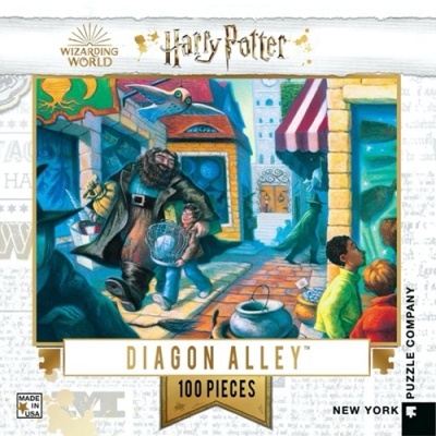 Quebra-cabeças Harry Potter Diagon Alley 100 peças em embalagem branca