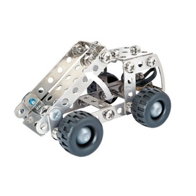 Miniatura de carro de metal com rodas negras