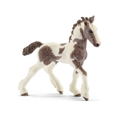 Figura de cavalo branco e castanho com textura em movimento