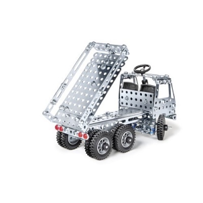 Modelo de camião metálico basculante com rodas de borracha