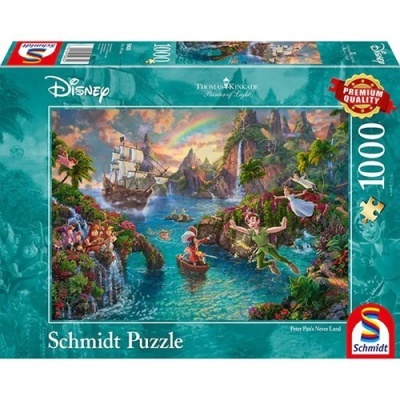 Caixa de puzzle Schmidt de 1000 peças com imagem de Peter Pan em Never Land