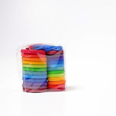 Pacote de contas coloridas com corda elástica