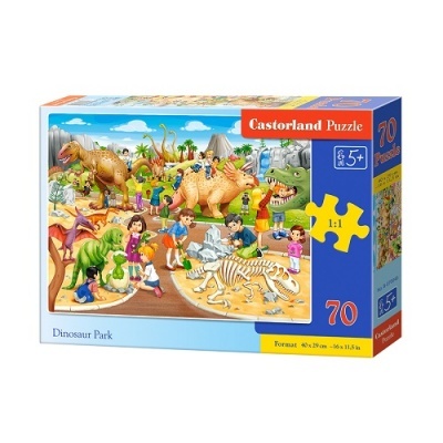 Caixa de puzzle Castorland Parque dos Dinossauros, 70 peças
