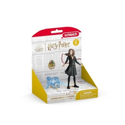 Figura Hermione Granger e Patronus Schleich em embalagem Harry Potter
