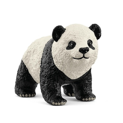 Figura de panda preto e branco com textura