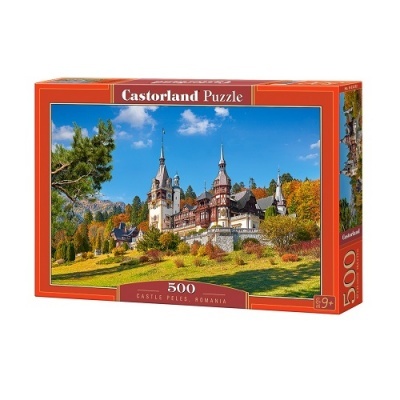Caixa de quebra-cabeças Castorland 500 peças Castelo Peleș Roménia