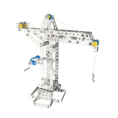 Grua metálica de montagem com gancho