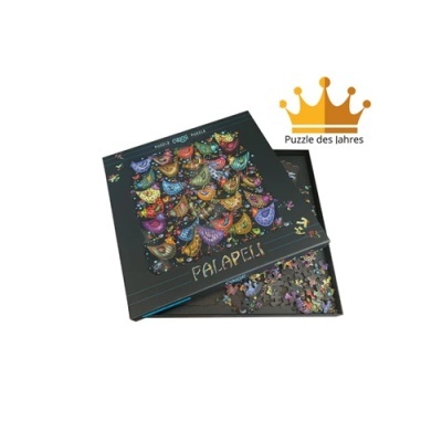 Quebra-cabeças Falapeli com máscaras coloridas