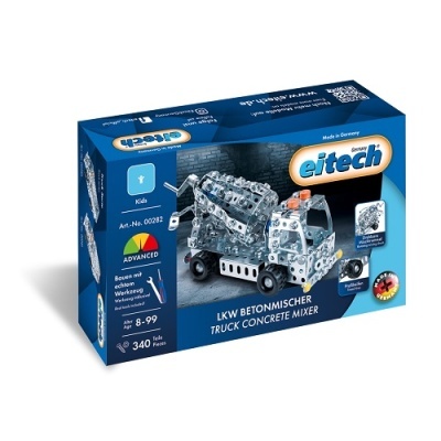 Caixa do brinquedo de montagem Eitech camião betoneira