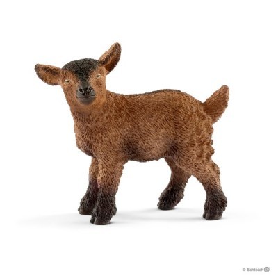Figura decorativa cabrito castanho com pêlo texturizado