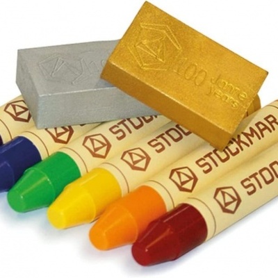 Pastilhas de cera coloridas Stockmar com blocos de cera