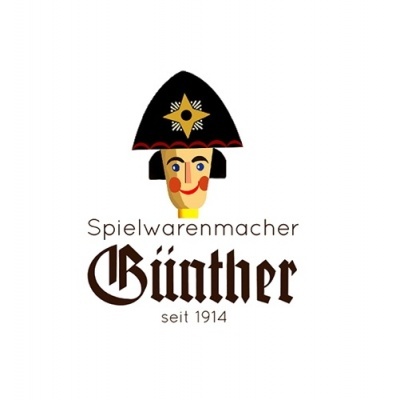 Logótipo com soldado e texto Spielwarenmacher Günther seit 1914