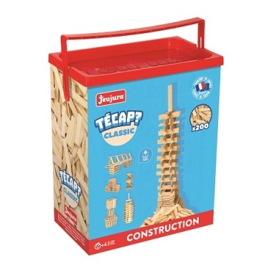 Conjunto de construção em madeira Técap Classic Jeujura com 200 peças