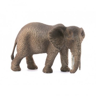 Figura de elefante marrom com textura enrugada em fundo branco