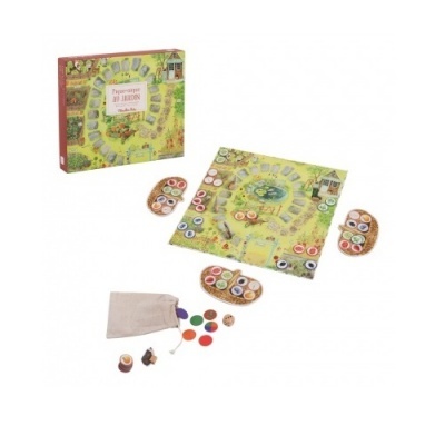 Jogo de tabuleiro Peregrinação de Jacó com peças e tabuleiro colorido