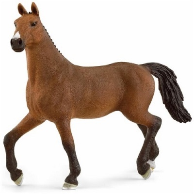Figura decorativa de cavalo castanho com crina preta