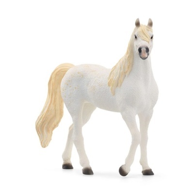 Figurinha de cavalo branco com crina loira