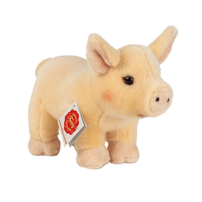 Pelúcia de porco bege claro com etiqueta Trudi