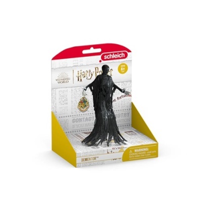 Figura de Dementor preto da Schleich Harry Potter em embalagem amarela e branca