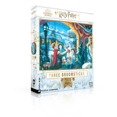 Caixa de puzzle Harry Potter Three Broomsticks 500 peças com imagem festiva