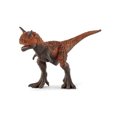 Figura de dinossauro toy castanho e laranja com textura rugosa