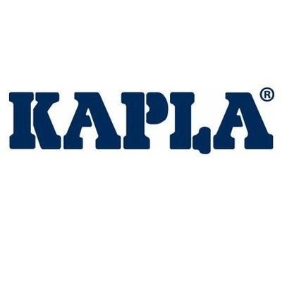 Logotipo KAPLA em azul com fundo branco