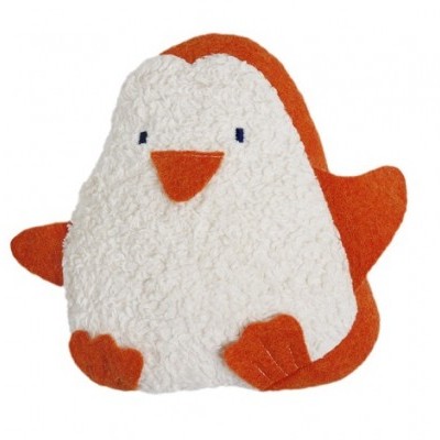 Pelúcia de pinguim branco e laranja para crianças