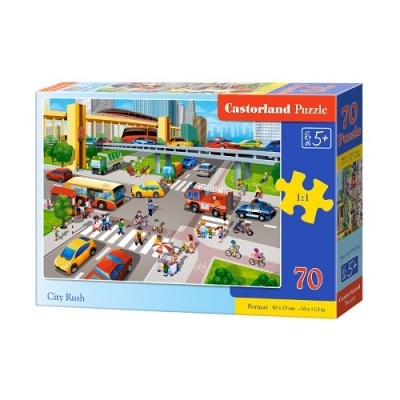 Caixa de puzzle Castorland 70 peças tema cidade