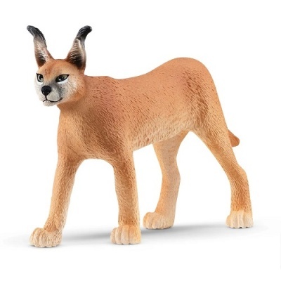 Figura de plástico de lince castanho e bege