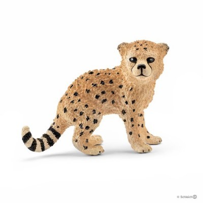 Figura de guepardo de peluche bege com manchas pretas