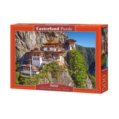 Caixa de puzzle Castorland 500 peças Mosteiro Paro Taktsang Butão