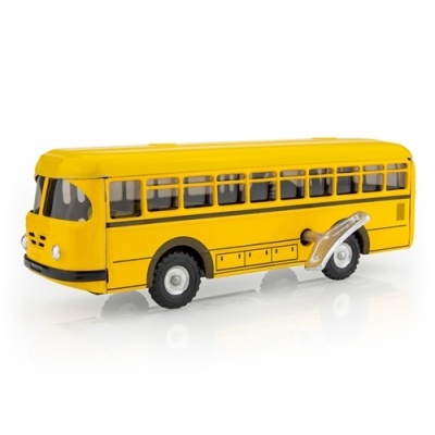 Modelo de autocarro escolar amarelo de brinquedo