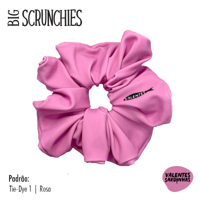 Elástico para cabelo rosa com etiqueta VALENTES