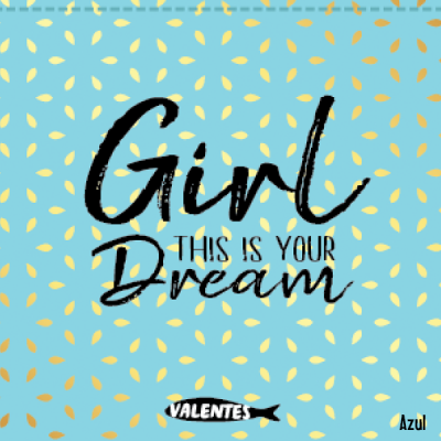 Fundo azul claro com folhas douradas e texto motivacional preto