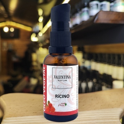 Frasco de óleo vegetal de rícino Valentina Body Care