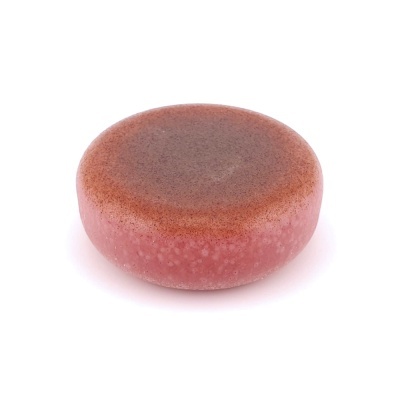 Pastilha redonda bicolor castanho e rosa