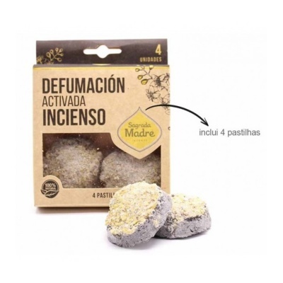 Embalagem e pastilhas de incenso activado Sagrada Madre